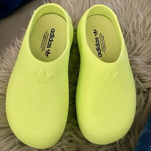 Adidas neon yellow ADIFOM STAN SMITH MULE SHOES